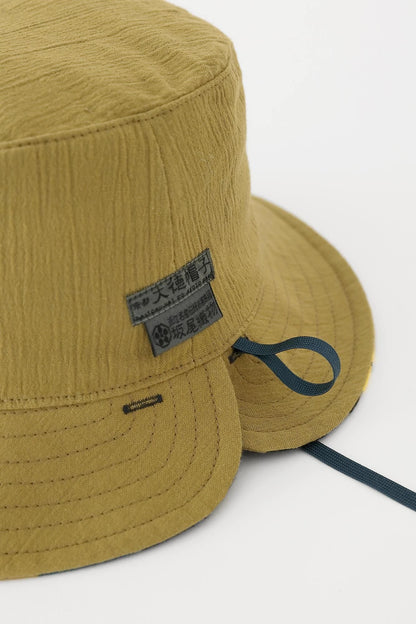 高島縮 20/20 リバーシブル BIKE HAT／縄梯子（なわばしご）