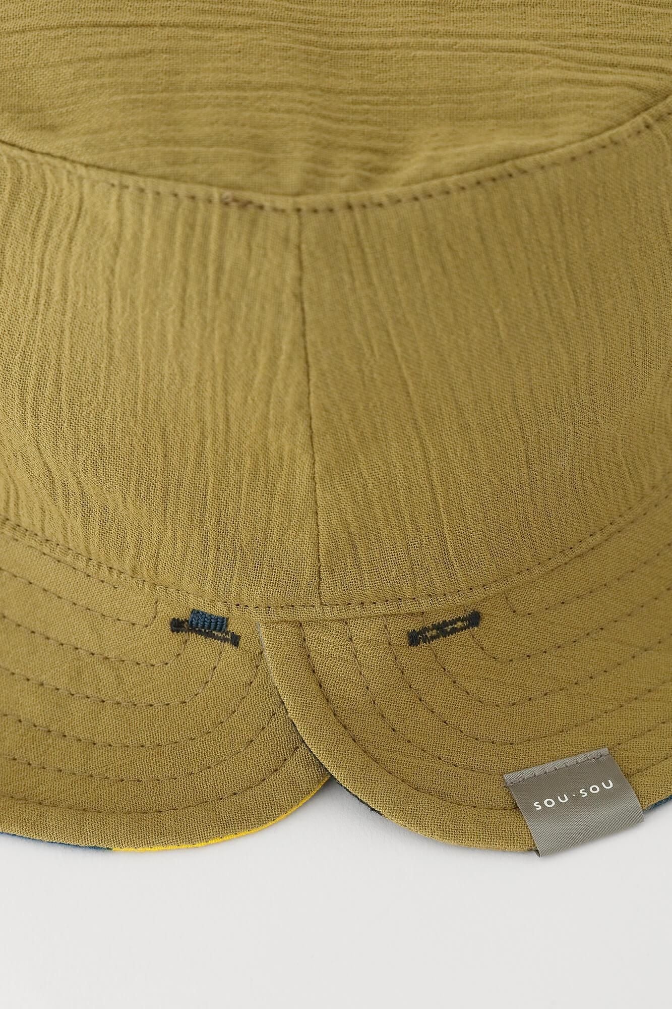 高島縮 20/20 リバーシブル BIKE HAT／縄梯子（なわばしご）