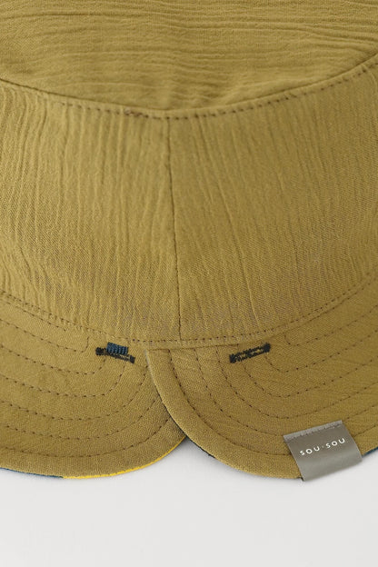 高島縮 20/20 リバーシブル BIKE HAT／縄梯子（なわばしご）
