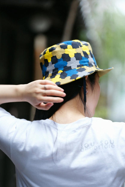 高島縮 20/20 リバーシブル BIKE HAT／縄梯子（なわばしご）