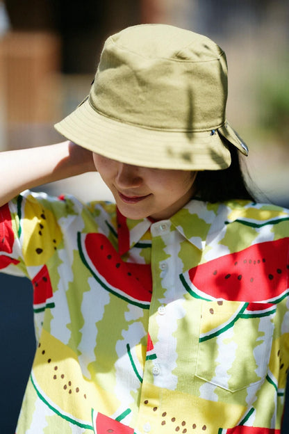 高島縮 20/20 リバーシブル BIKE HAT／縄梯子（なわばしご）