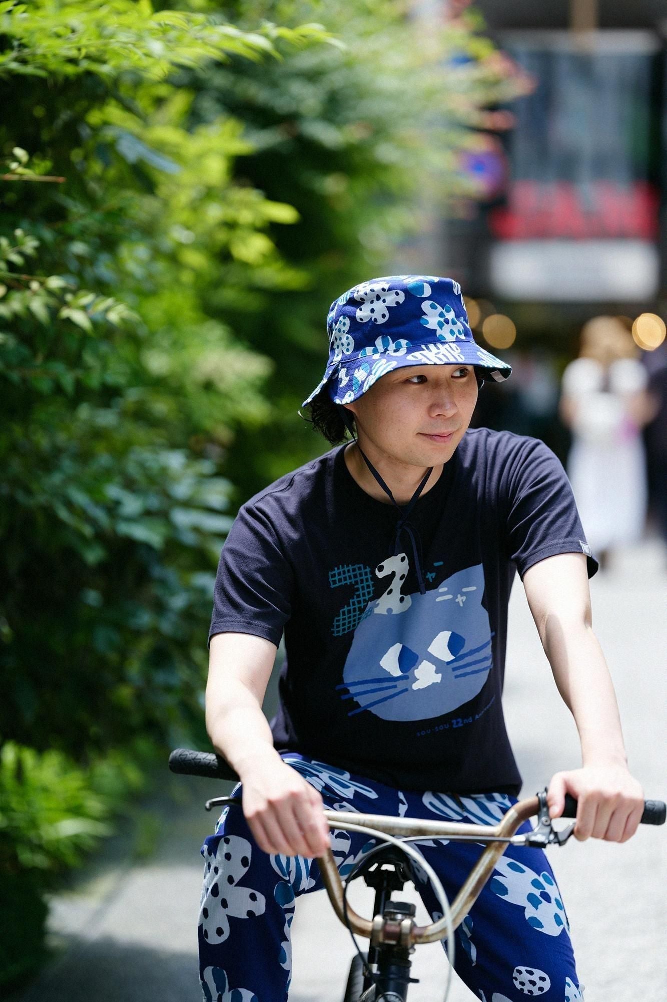 高島縮 20/20 リバーシブル BIKE HAT／はじける