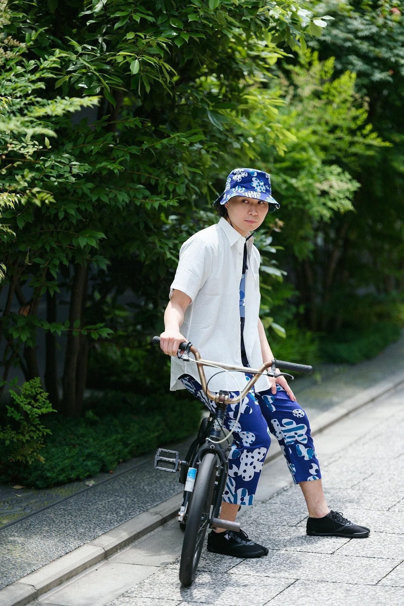 高島縮 20/20 リバーシブル BIKE HAT／はじける