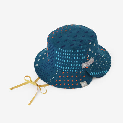 高島縮 20/20 リバーシブル BIKE HAT／霰縞（あられじま）