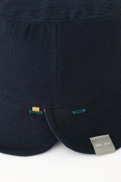 高島縮 20/20 リバーシブル BIKE HAT／霰縞（あられじま）