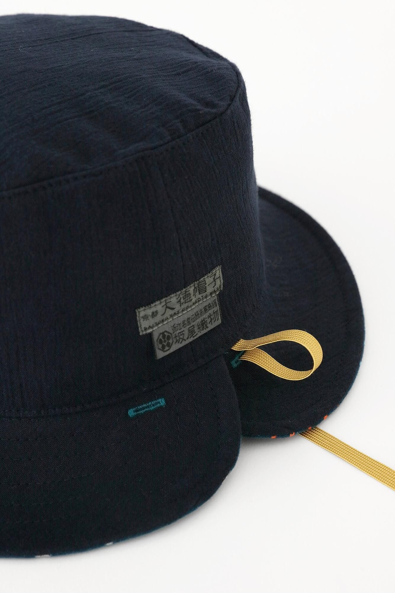 高島縮 20/20 リバーシブル BIKE HAT／霰縞（あられじま）