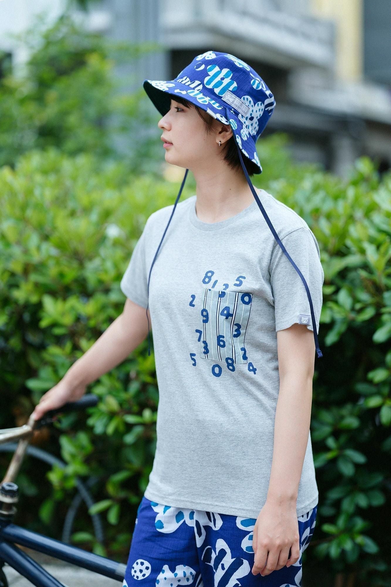 【net限定】半袖 ポケットTシャツ[5.0]／ヘザーグレー×SO-SU-U昆（こん）2