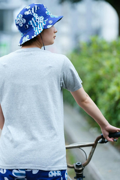 【net限定】半袖 ポケットTシャツ[5.0]／ヘザーグレー×SO-SU-U昆（こん）2