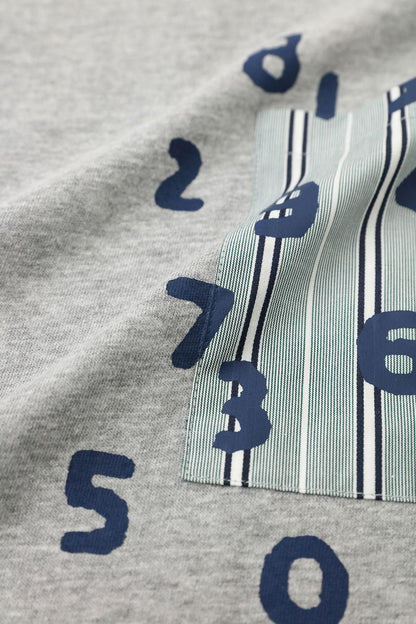 【net限定】半袖 ポケットTシャツ[5.0]／ヘザーグレー×SO-SU-U昆（こん）2