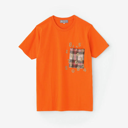 半袖 ポケットTシャツ[5.0]／オレンジ×SO-SU-U昆（こん）2