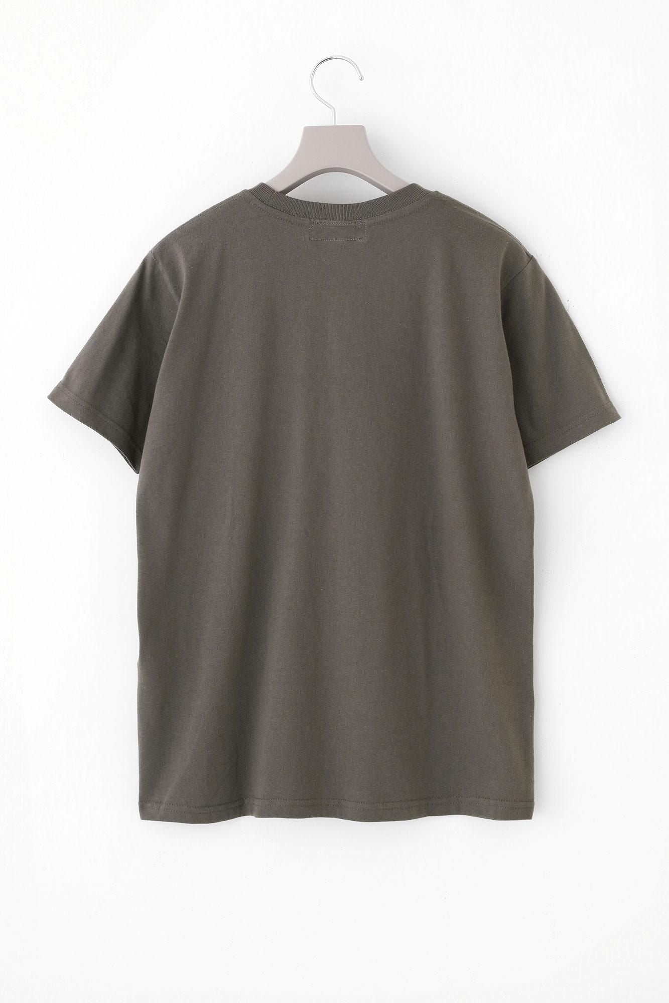 【net限定】半袖 ポケットTシャツ[5.0]／チャコール×SO-SU-U昆（こん）2