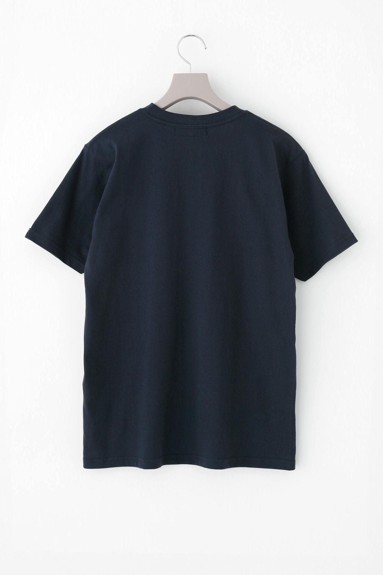 【net限定】半袖 ポケットTシャツ[5.0]／メトロブルー×チャリンチャリン