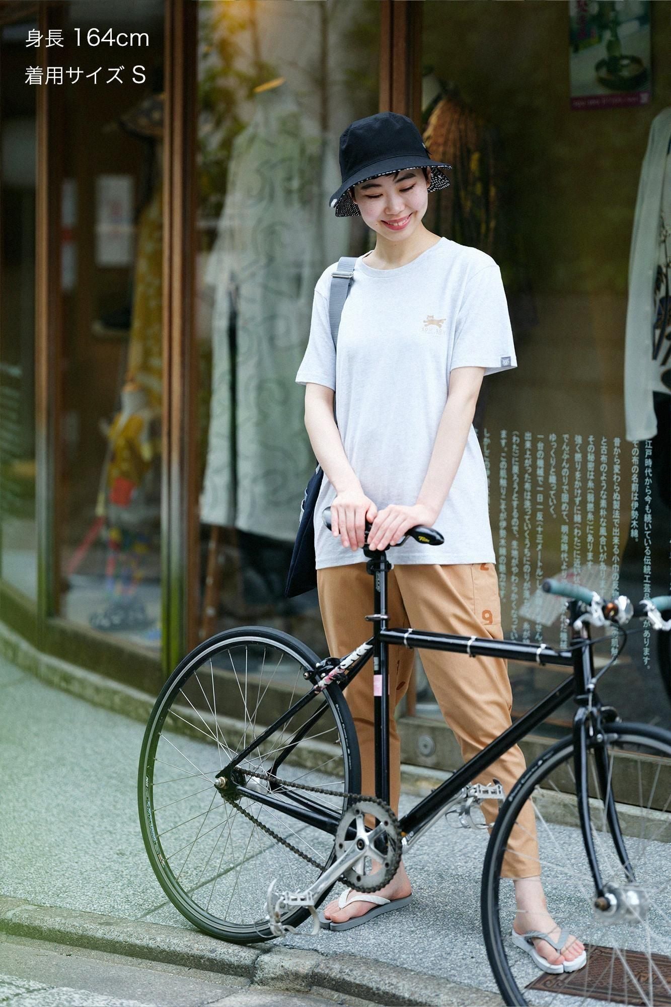 ねこ 半袖Tシャツ[5.0]／アイボリー