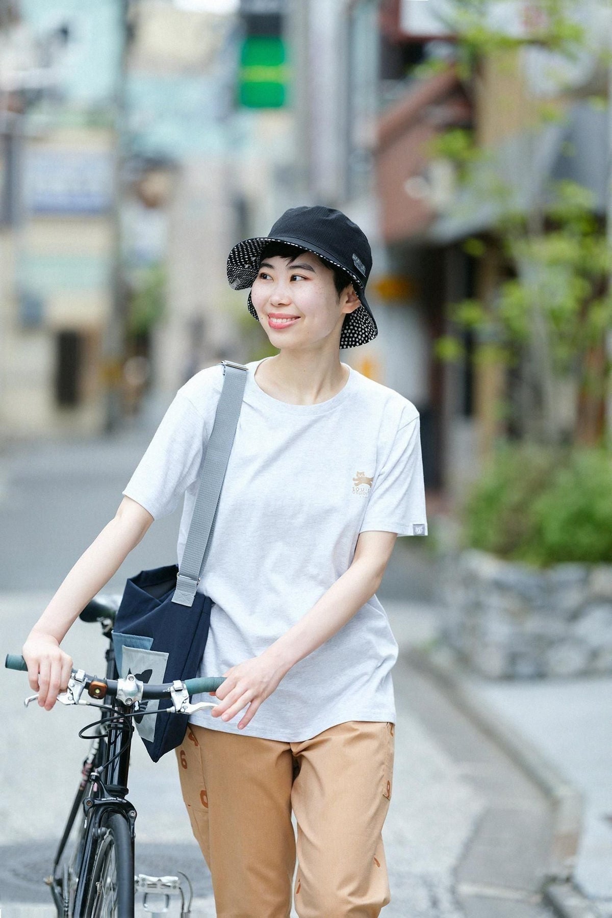 ねこ 半袖Tシャツ[5.0]／アイボリー