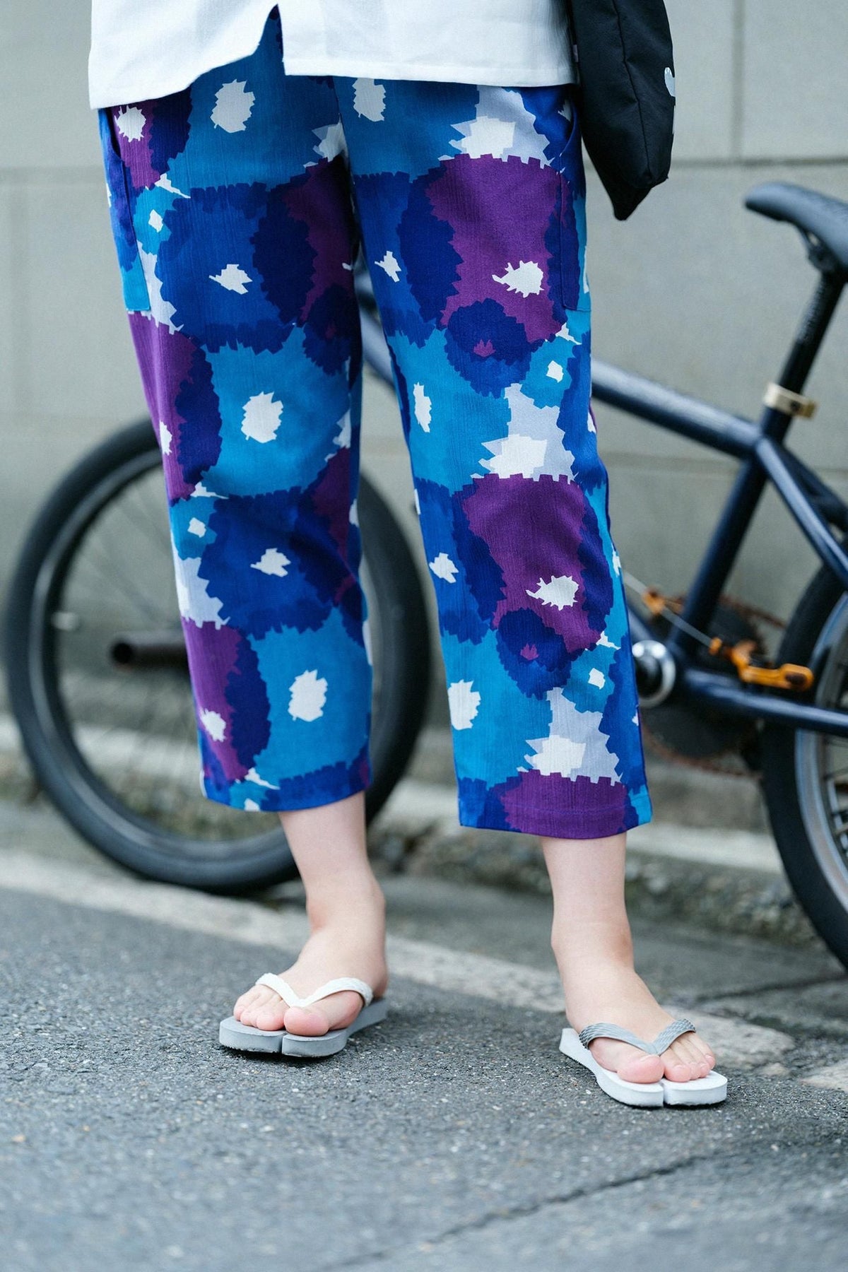 高島縮 20/20 BIKEすててこ／咲きほこる