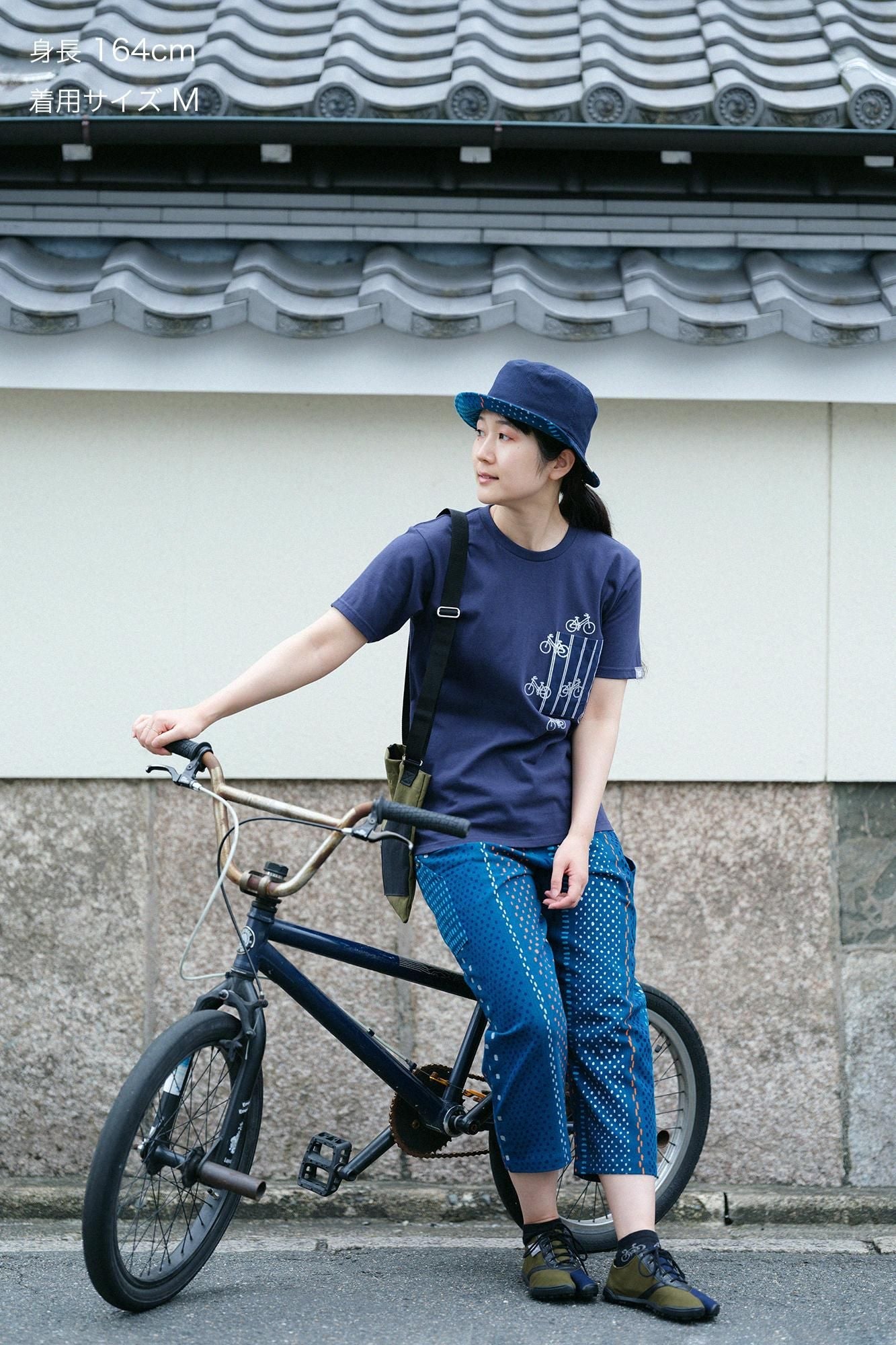 高島縮 20/20 BIKEすててこ／霰縞（あられじま）