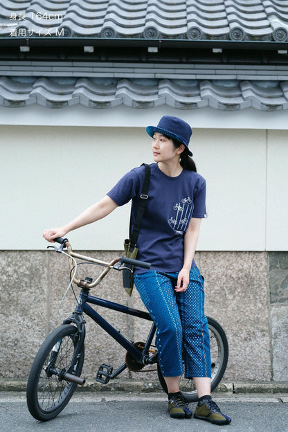 高島縮 20/20 BIKEすててこ／霰縞（あられじま）