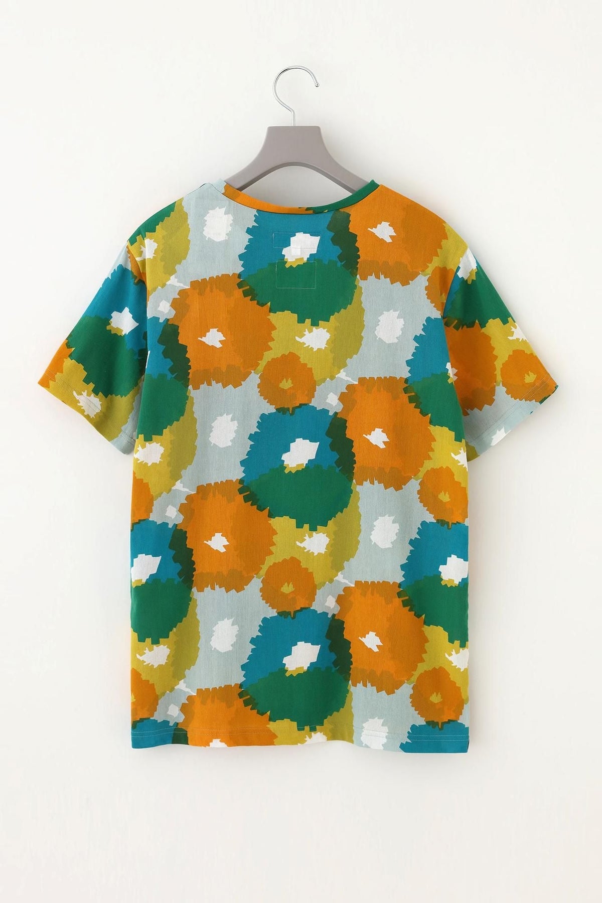 高島縮 40/40 半袖Tシャツ／咲きほこる