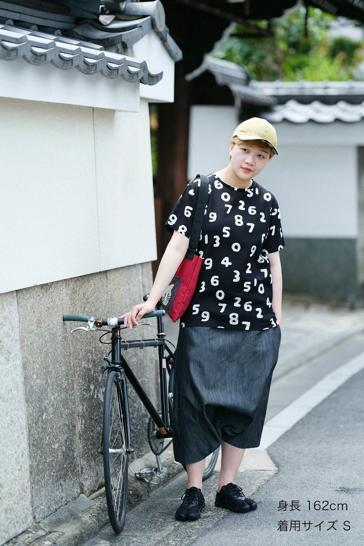 高島縮 40/40 半袖Tシャツ／SO-SU-U昆（こん） 濡羽色（ぬればいろ）