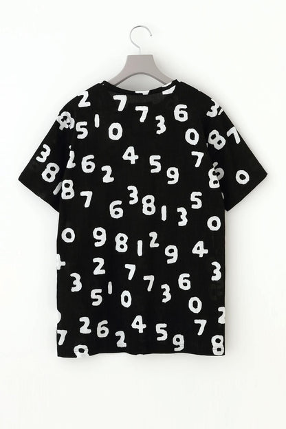 高島縮 40/40 半袖Tシャツ／SO-SU-U昆（こん） 濡羽色（ぬればいろ）