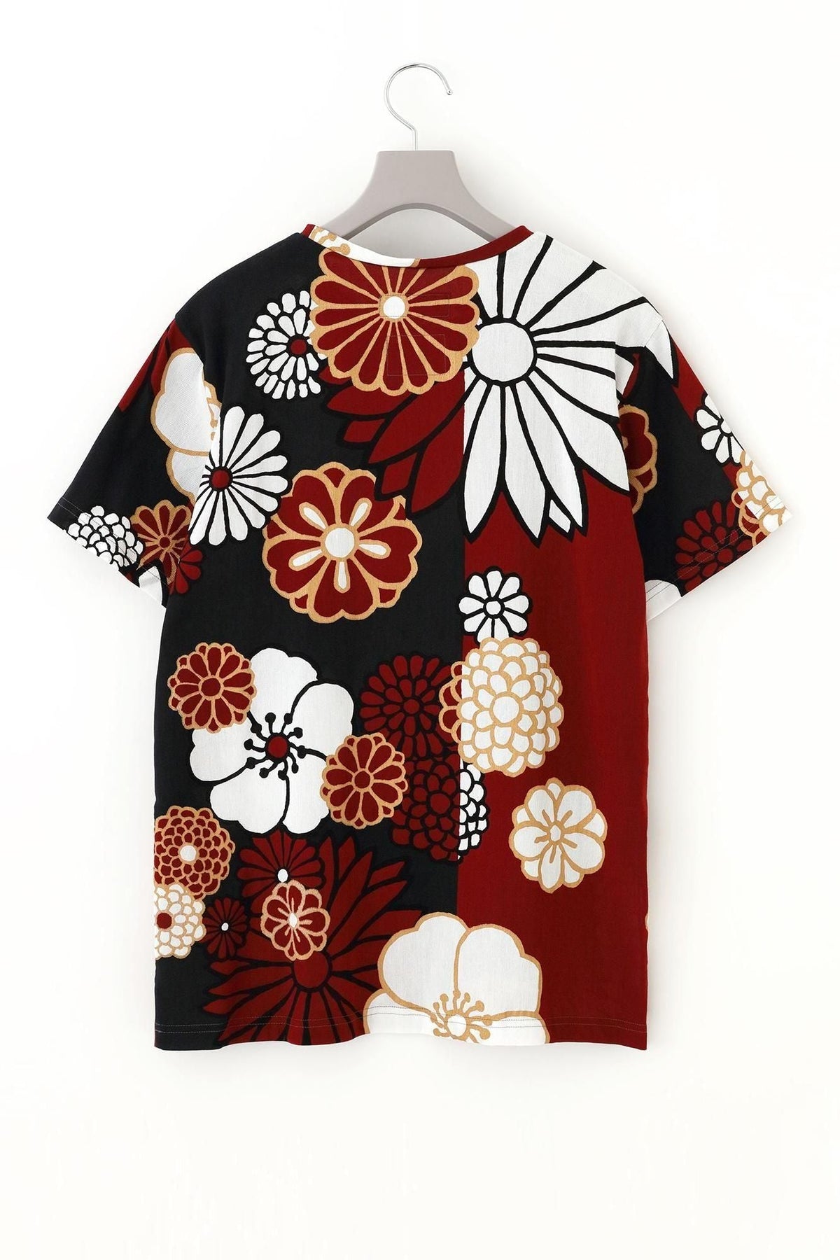 高島縮 40/40 半袖Tシャツ／金襴緞子（きんらんどんす）