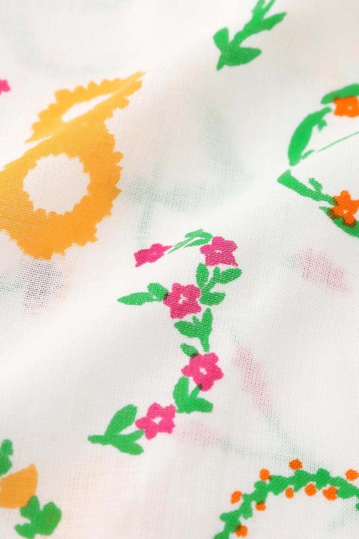 【net限定】伊勢木綿 文（ぶん） 半袖シャツ／花そすう