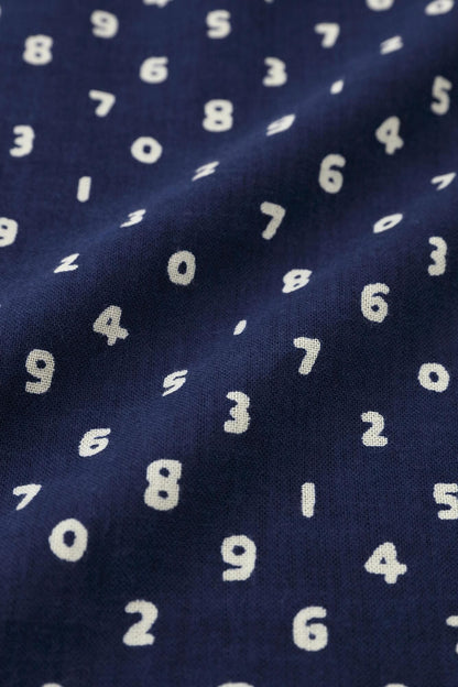 【net限定】伊勢木綿 文（ぶん） 半袖シャツ／豆SO-SU-U 濃紺（のうこん）