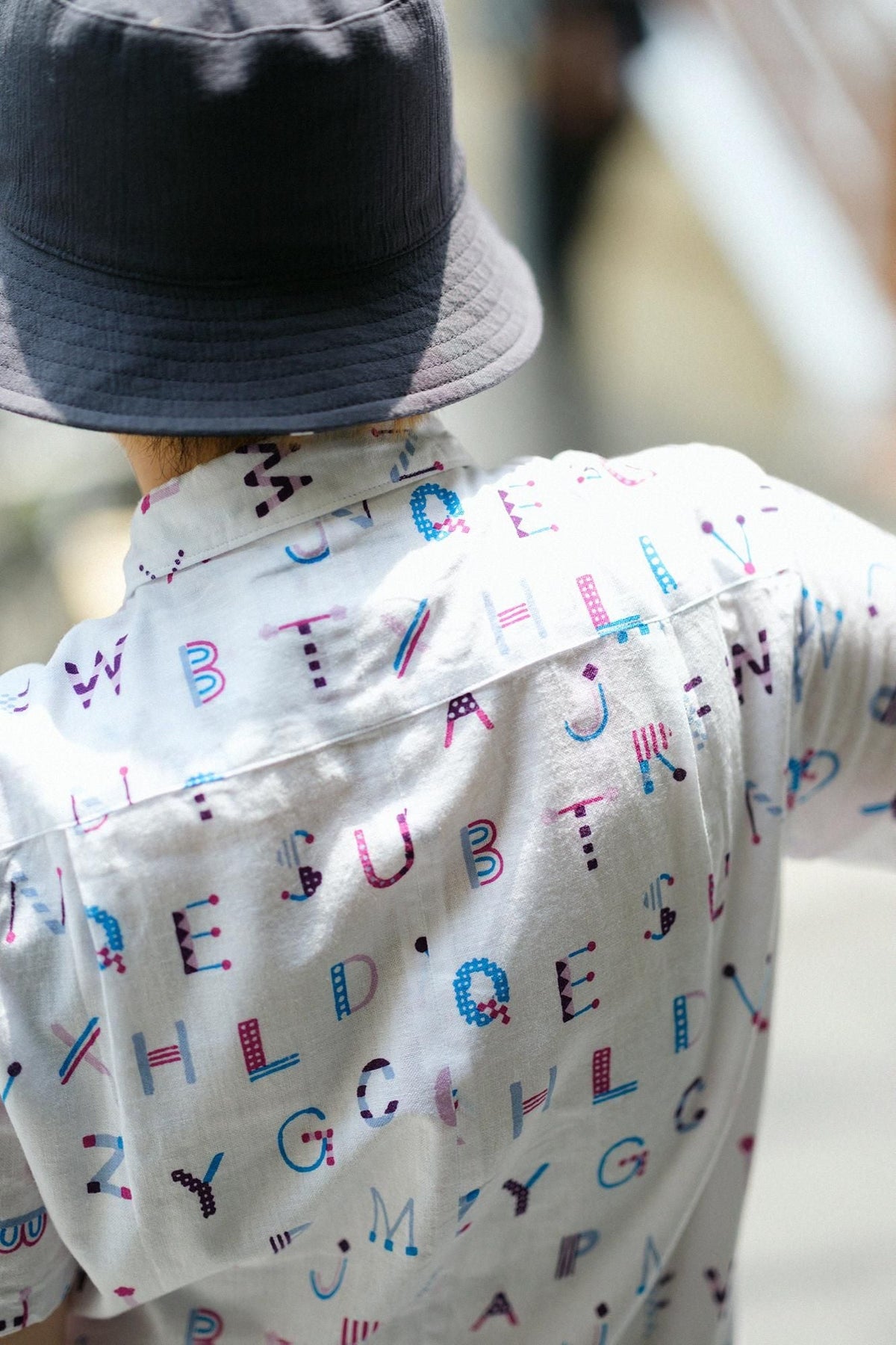 【net限定】伊勢木綿 文（ぶん） 半袖シャツ／YO-U-MO-JI ハレ