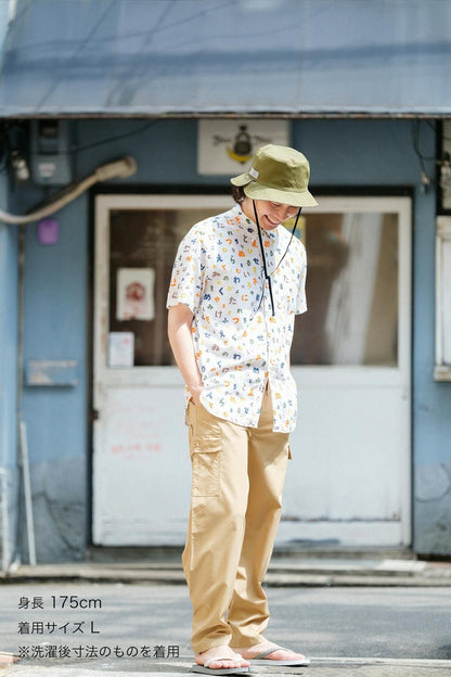 【net限定】伊勢木綿 文（ぶん） 半袖シャツ／色は匂へど やまあそび