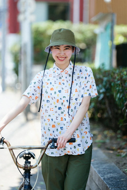 【net限定】伊勢木綿 文（ぶん） 半袖シャツ／色は匂へど やまあそび
