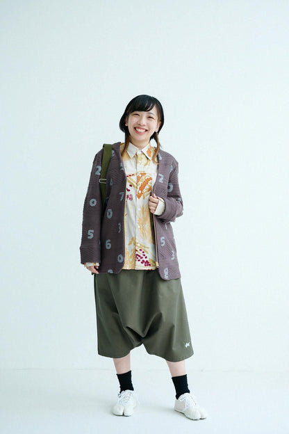 高島縮 20/20 シャツ／禾乃登（こくものすなわちみのる）