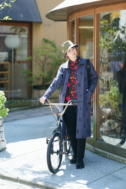 【net限定】高島縮 20/20 スタンドカラーシャツ／薔薇（ばら）