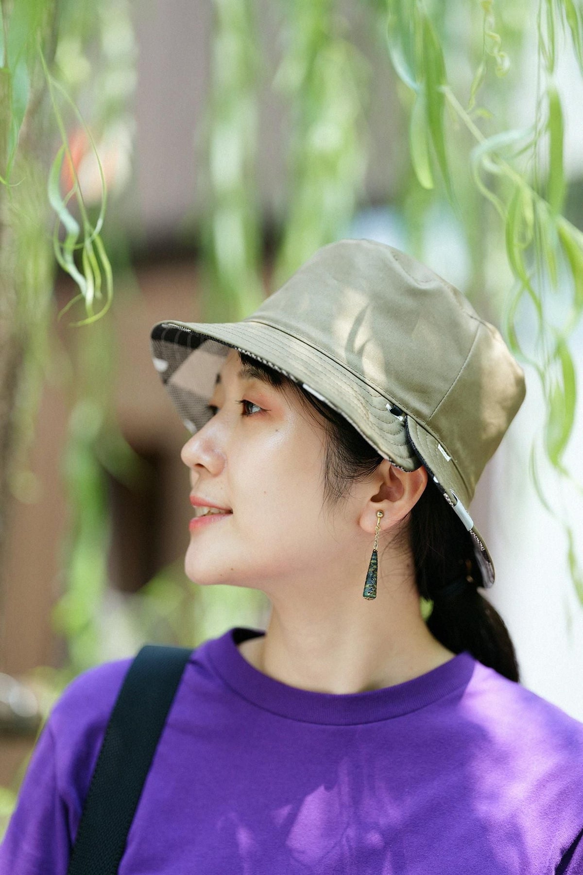 ヘビーツイルチェック リバーシブル BIKE HAT／SO-SU-U アイボリー