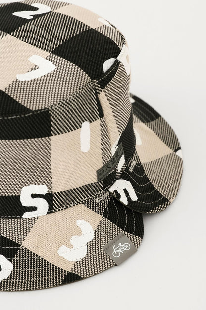 ヘビーツイルチェック リバーシブル BIKE HAT／SO-SU-U アイボリー