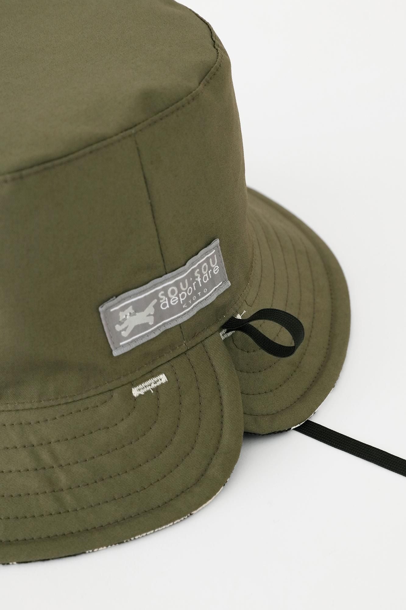 ヘビーツイルチェック リバーシブル BIKE HAT／SO-SU-U アイボリー