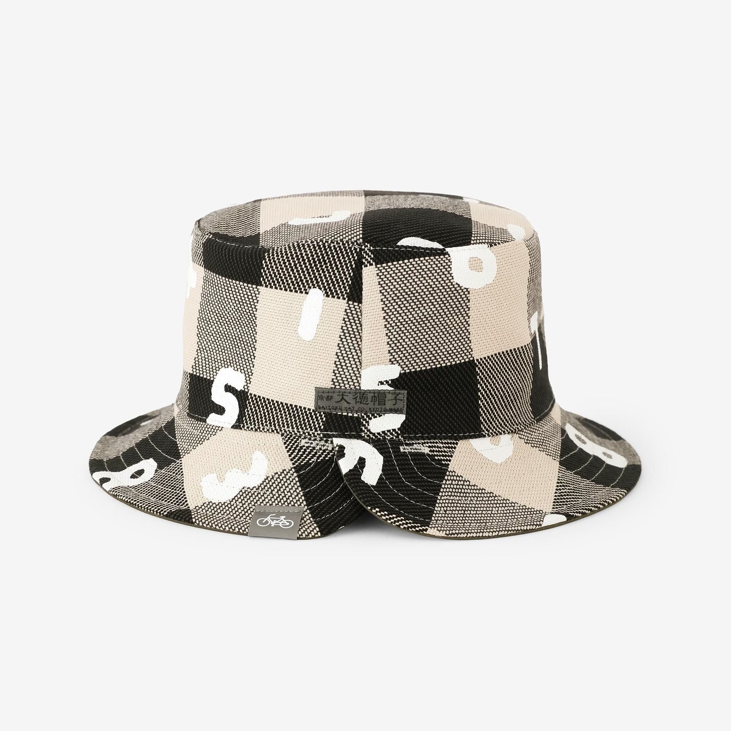 ヘビーツイルチェック リバーシブル BIKE HAT／SO-SU-U アイボリー