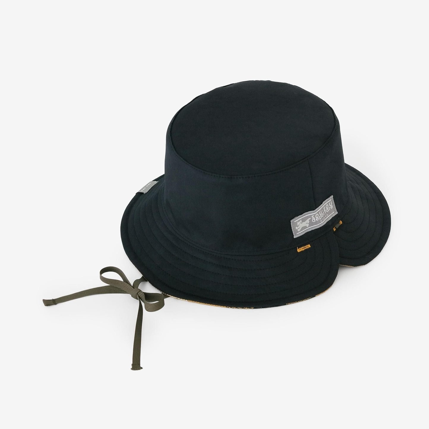 ヘビーツイルチェック リバーシブル BIKE HAT／SO-SU-U マスタード