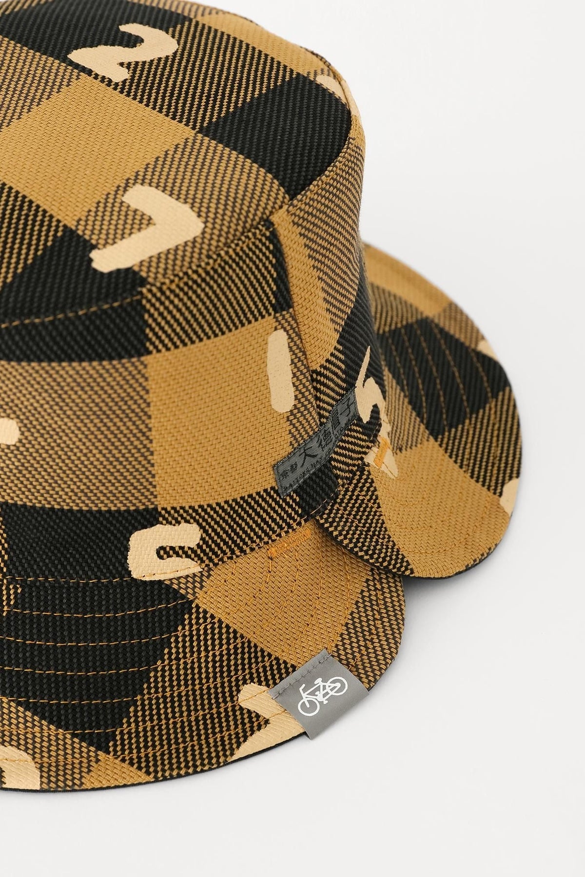 ヘビーツイルチェック リバーシブル BIKE HAT／SO-SU-U マスタード