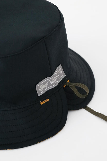 ヘビーツイルチェック リバーシブル BIKE HAT／SO-SU-U マスタード