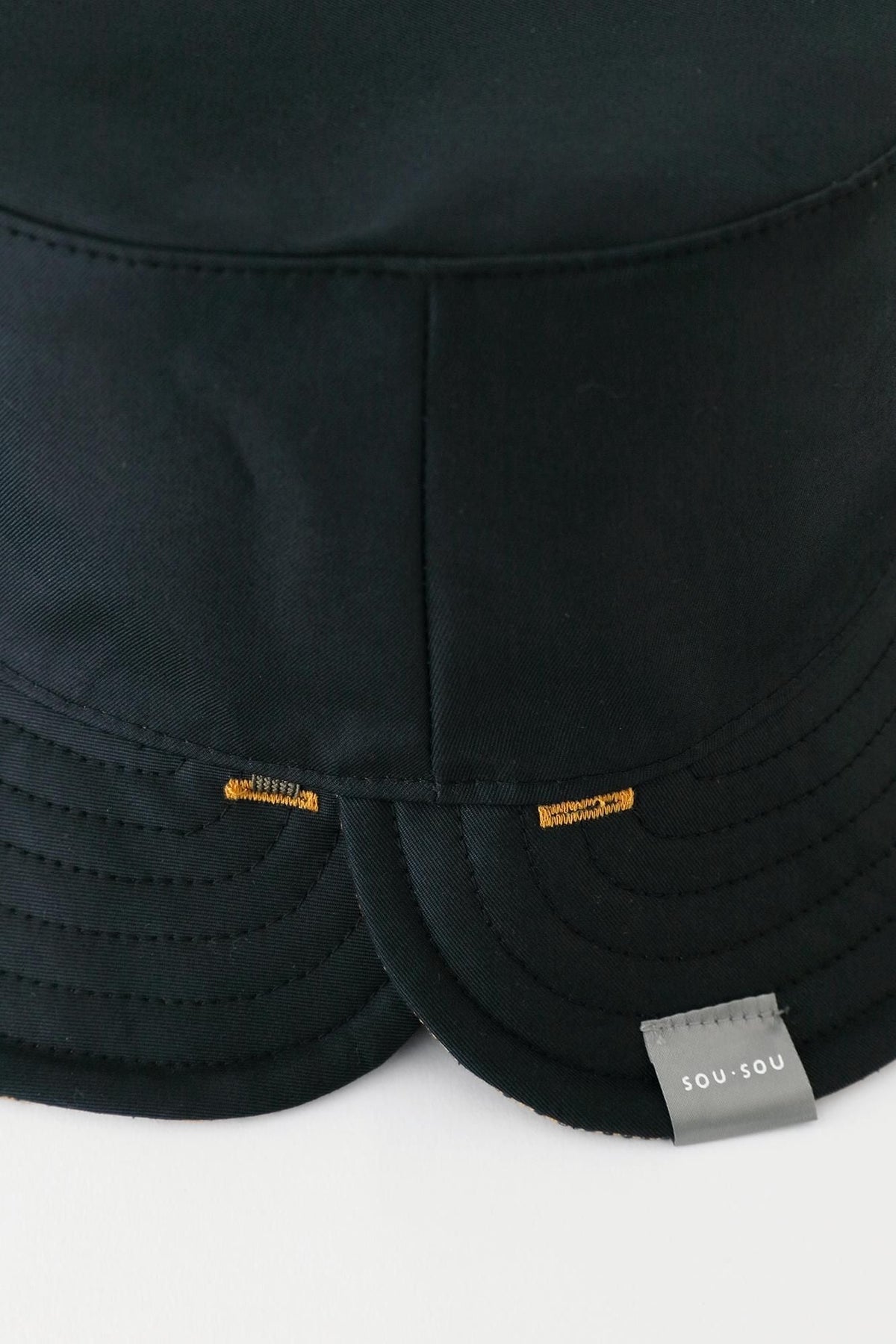 ヘビーツイルチェック リバーシブル BIKE HAT／SO-SU-U マスタード