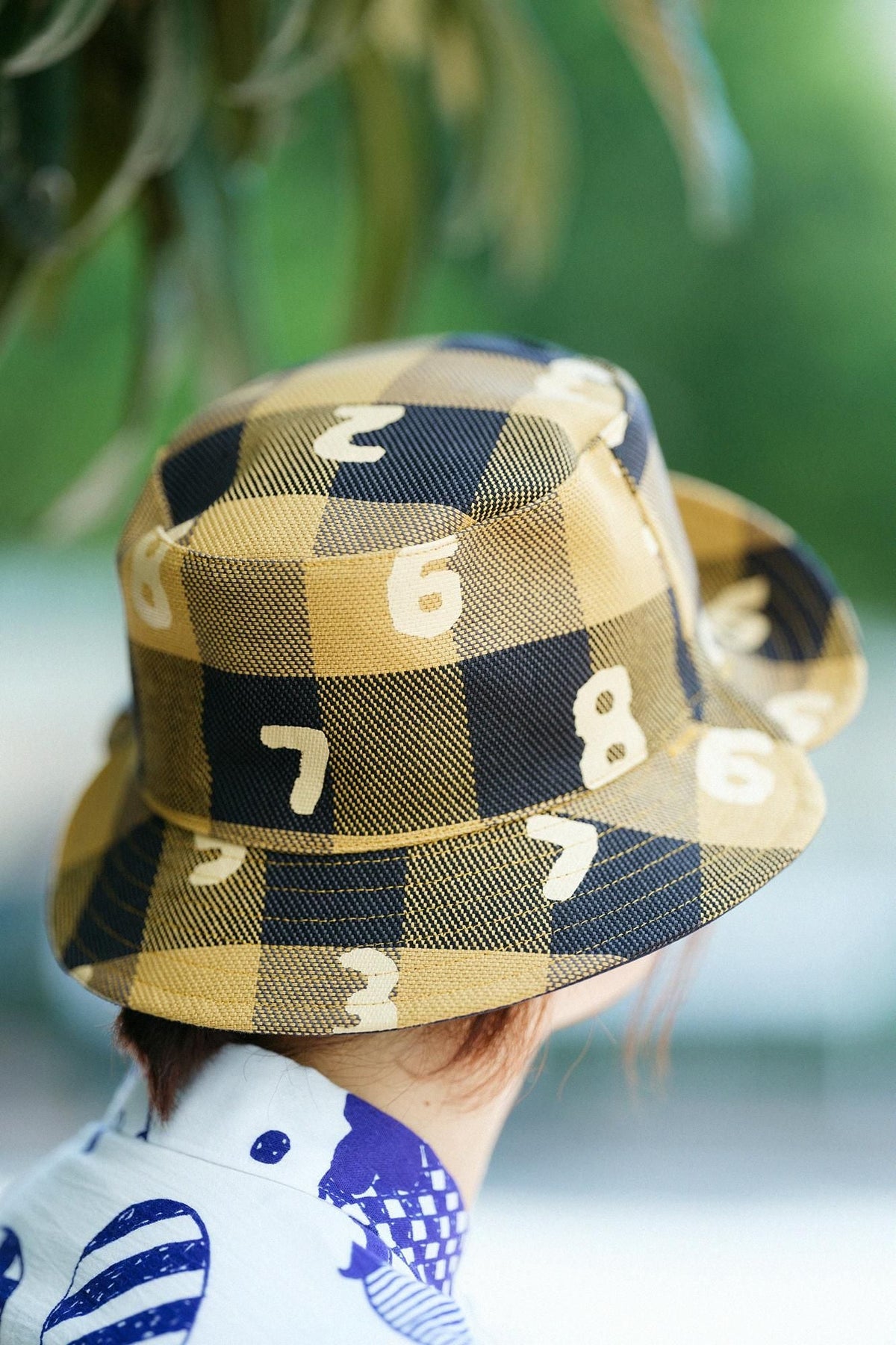 ヘビーツイルチェック リバーシブル BIKE HAT／SO-SU-U マスタード