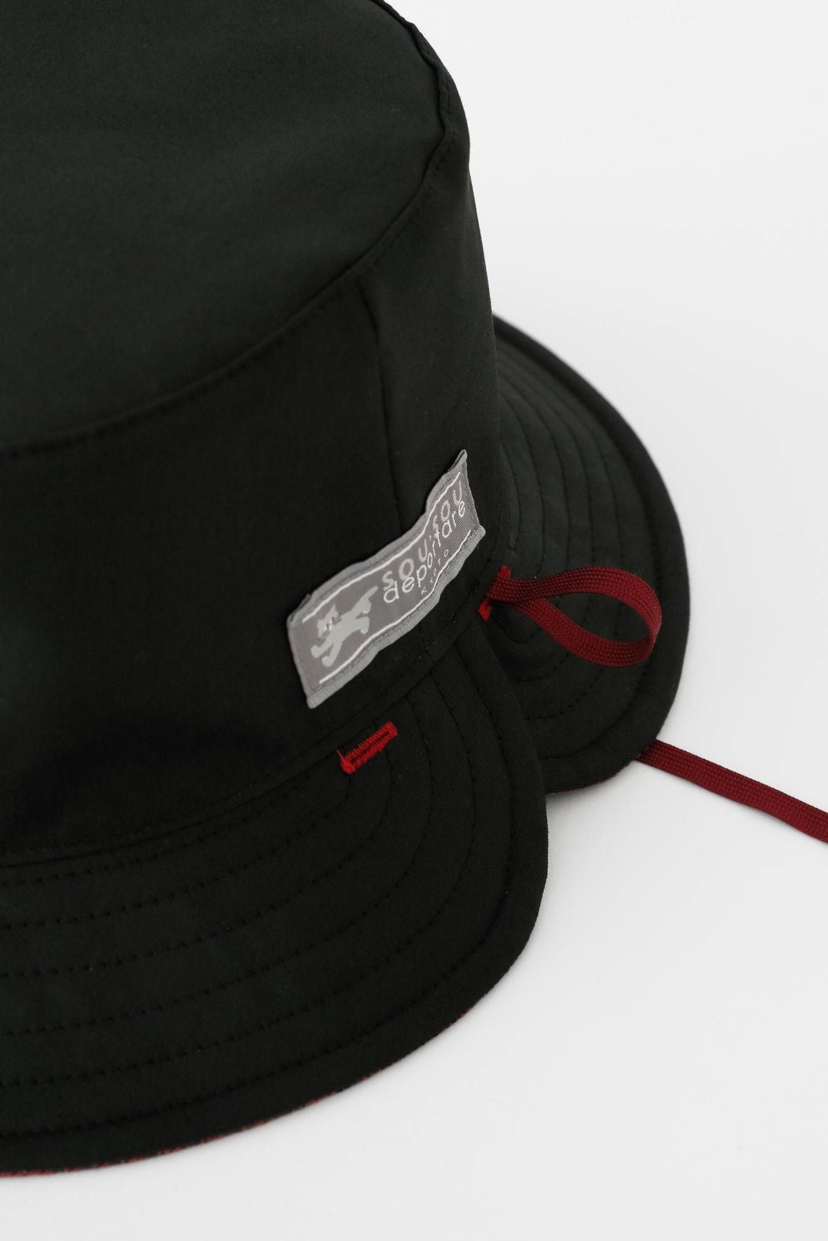 ヘビーツイルチェック リバーシブル BIKE HAT／SO-SU-U レッド