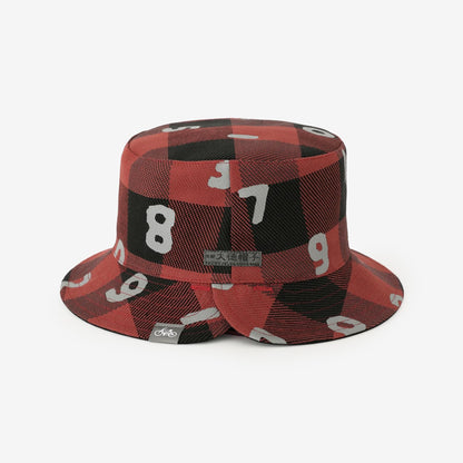 ヘビーツイルチェック リバーシブル BIKE HAT／SO-SU-U レッド