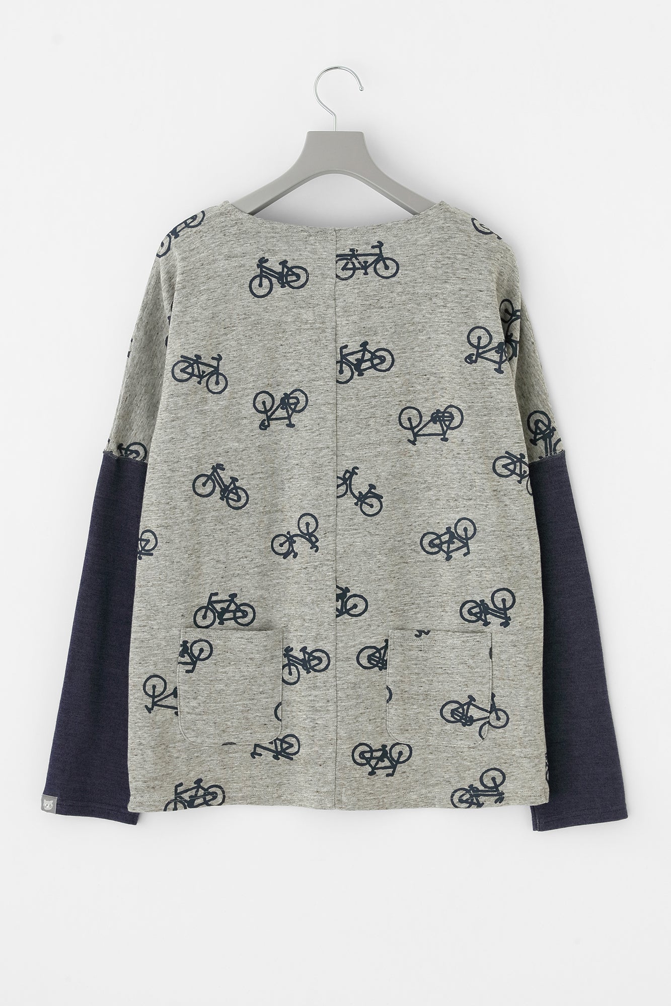コットンリバーニット 型ぬき長袖Tシャツ／チャリンチャリンあっちこっち ヘザーサンドベージュ