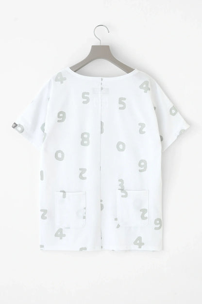 C/CM(R) カノコニット 型ぬきTシャツ／SO-SU-U 上下（しょうか）と余白（よはく） ホワイト