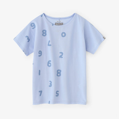 C/CM(R) カノコニット 型ぬきTシャツ／SO-SU-U 上下（しょうか）と余白（よはく） スカイブルー