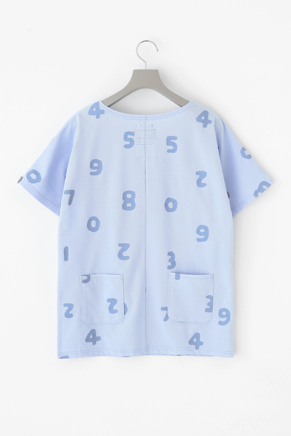C/CM(R) カノコニット 型ぬきTシャツ／SO-SU-U 上下（しょうか）と余白（よはく） スカイブルー