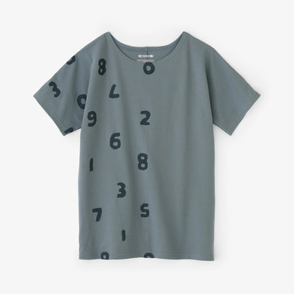 C/CM(R) カノコニット 型ぬきTシャツ／SO-SU-U 上下（しょうか）と余白（よはく） スチールブルー
