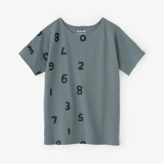 C/CM(R) カノコニット 型ぬきTシャツ／SO-SU-U 上下（しょうか）と余白（よはく） スチールブルー