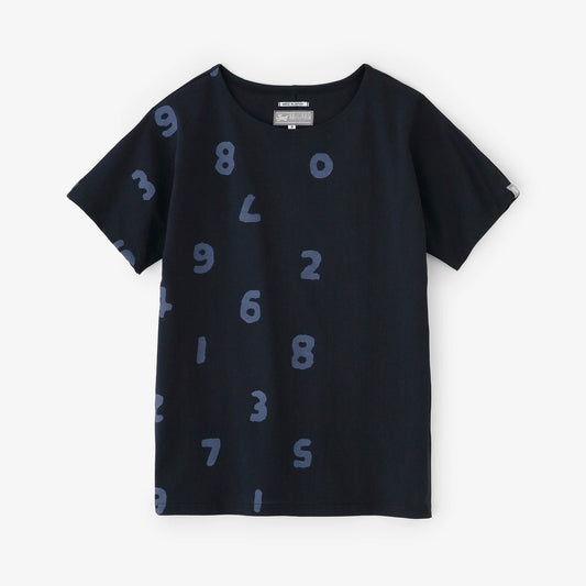 C/CM(R) カノコニット 型ぬきTシャツ／SO-SU-U 上下（しょうか）と余白（よはく） ネイビー